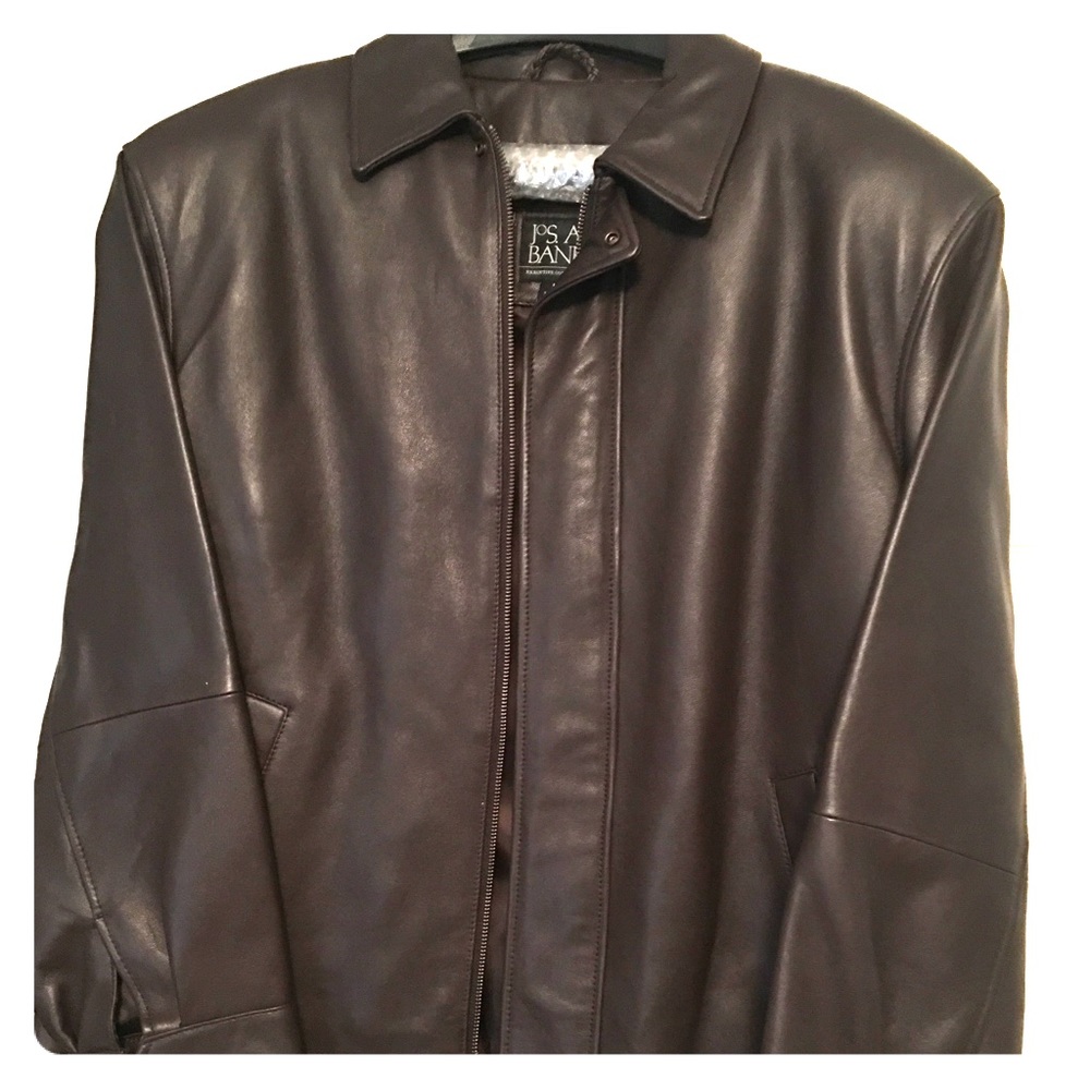 Jos A Bank Men’s Brown LeatherJacket